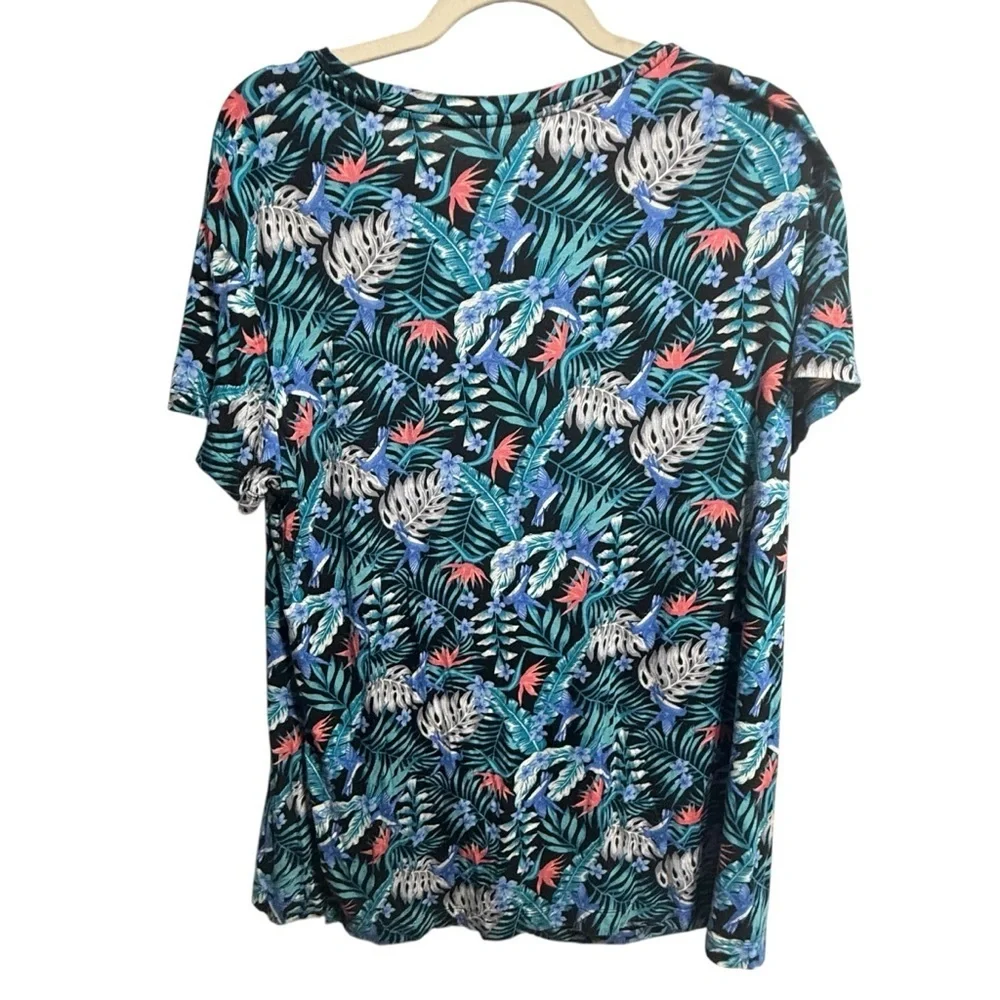 Koolaburra by UGG Tropical Bird Pajamas Size L Soft Luxe Floral Stretch Comfy